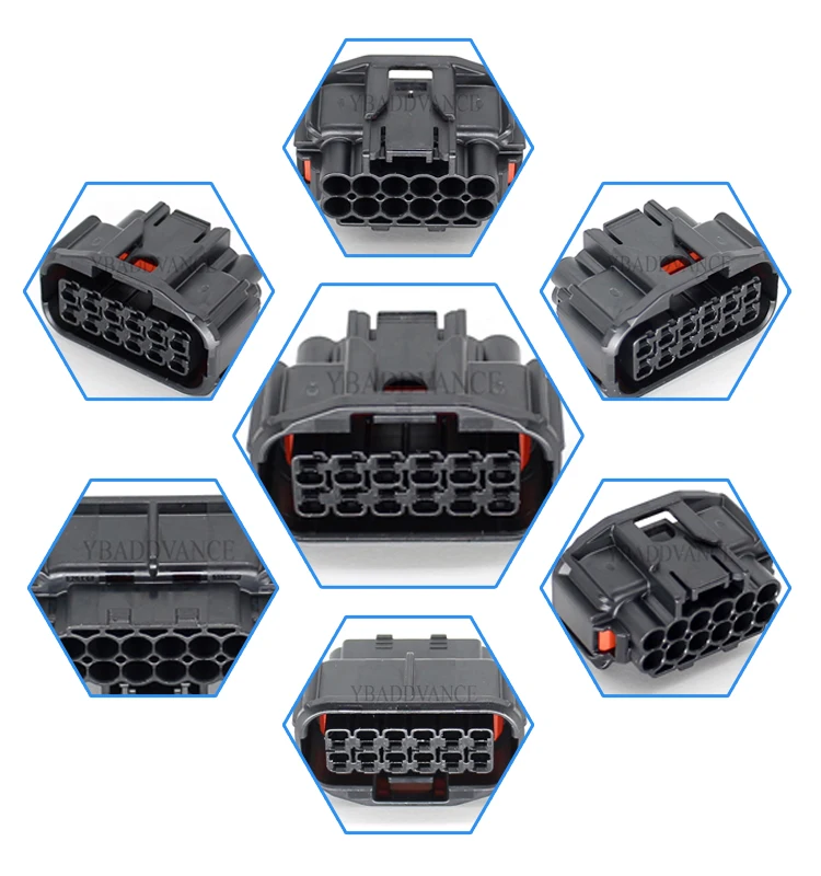 8 Way Sumitomo Connector HX Sealed Series Female 2 Rows Black 61897243