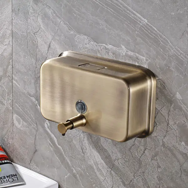 Classic Style Wall Mounted Antique Bronze Bathroom Liquid Soap
