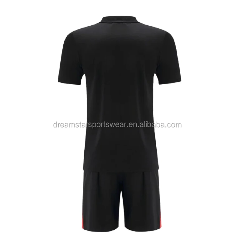 black soccer uniforms