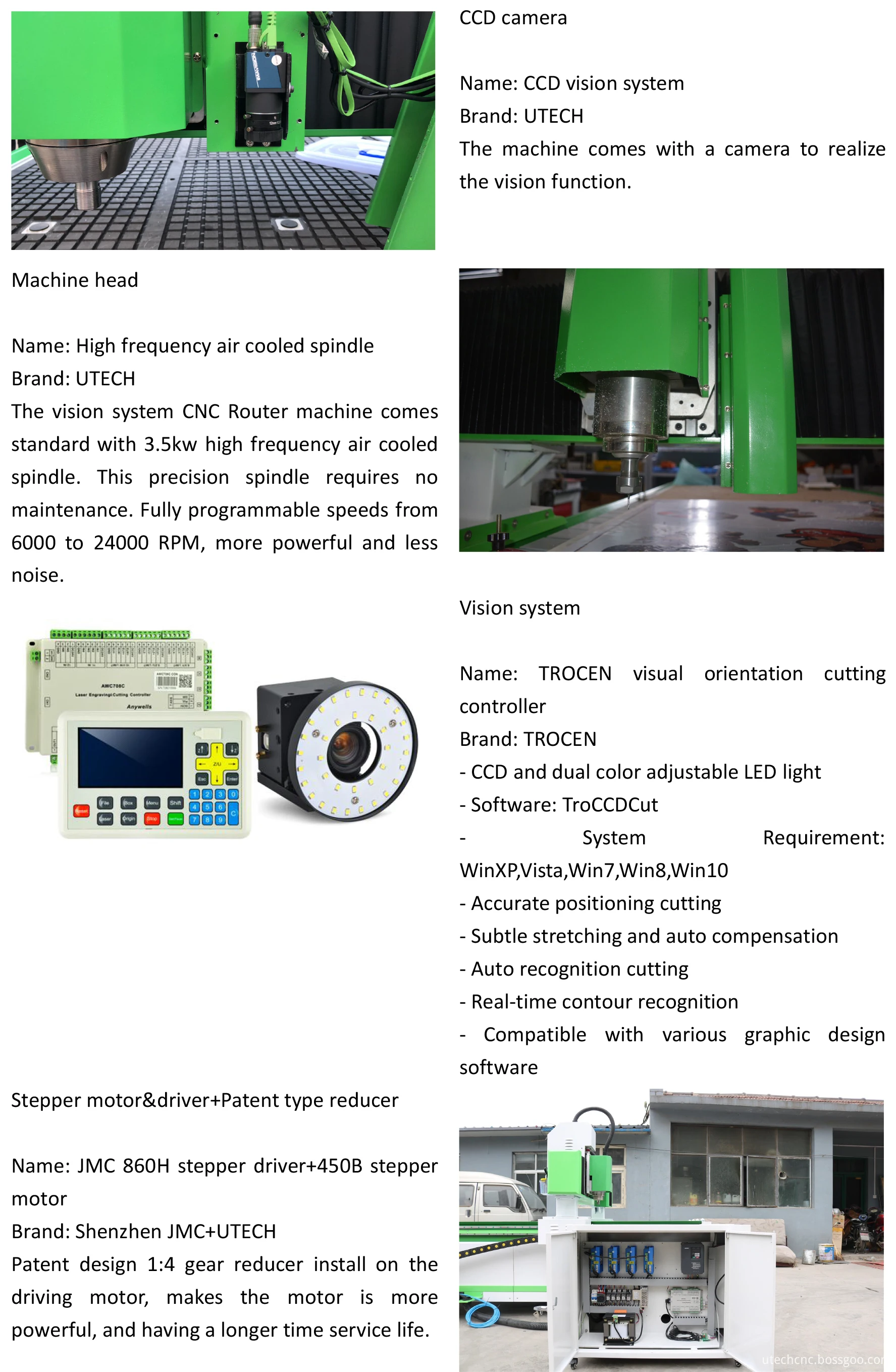 KT pvc CCD cnc cutting router machine /Cnc Router CCD Machine