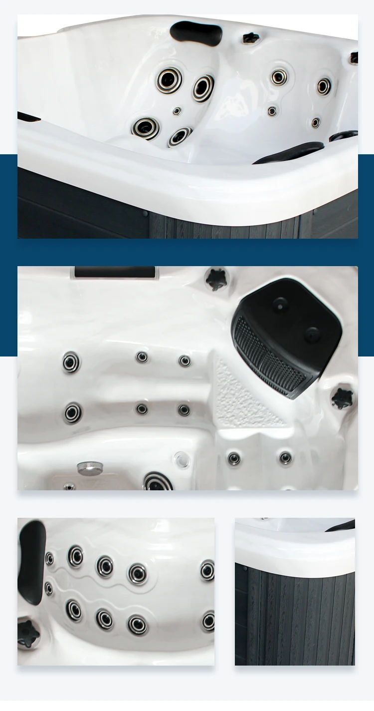 Jazzi Balboa Freestanding Sexy Hot Tub Adult Massage Spa Tub, View