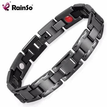 High Quality Cool Blood Pressure Control Healing Magnetic Steel High Quality Cool Blood Pressure Control Healing Magnetic Steel Bracelet Men