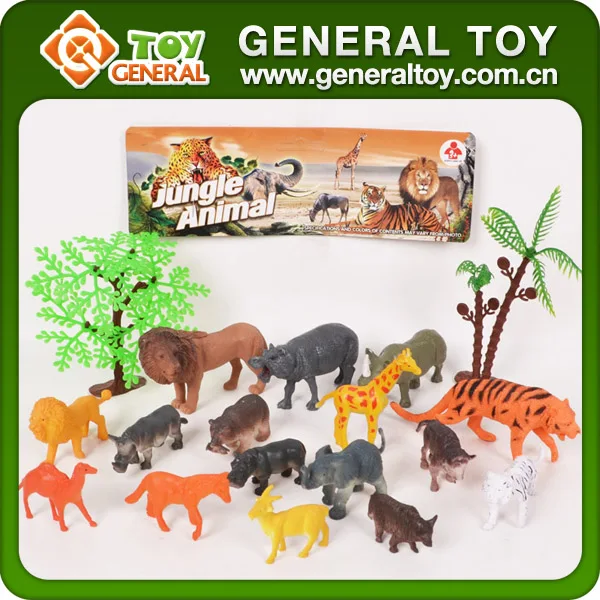 small plastic zoo animals