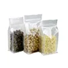 Wholesale Ziplock 8 Side Seal Bag Plastic Bag 100% Eco Food Grade Snack Free Transparent Samples Stand Up Pouch