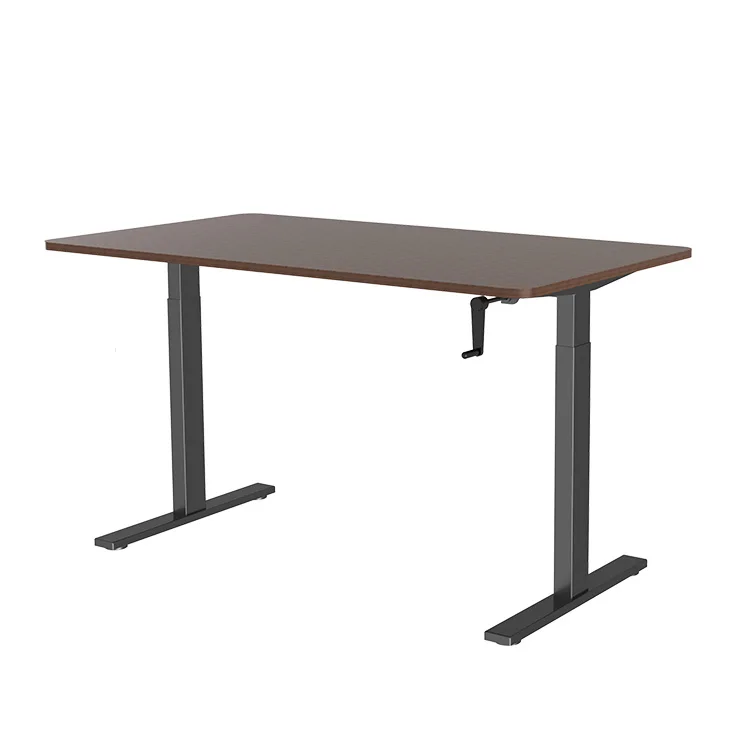 Hand Manual Crank Standing Desk Adjustable Height Sit To Stand Desk