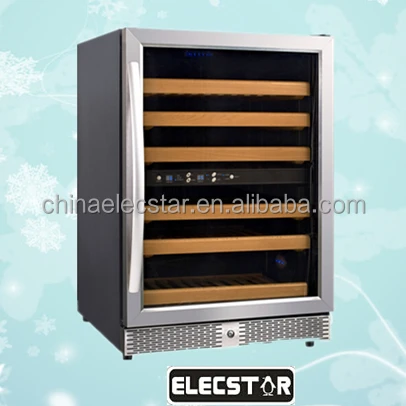 Compressor Cooling Built In Wine Cooler Chiller Fridge With Etl Ce