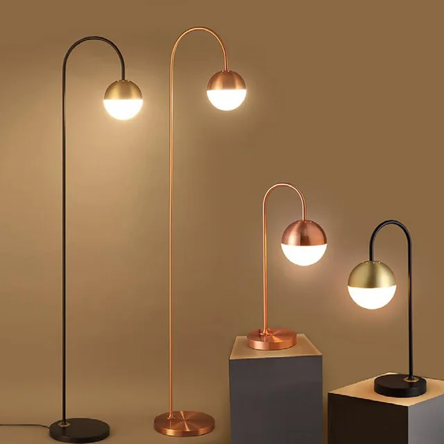 Nordic Stand Lamp Floor Lights Modern Glass Round Ball Floor Lamp Buy