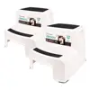2 Pack Kids & Toddlers Washstand and Potty Training Slip Resistant Soft Grip Dual Height Step Stool