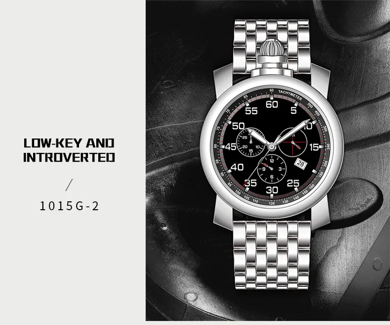 multicolor stainless steel watch