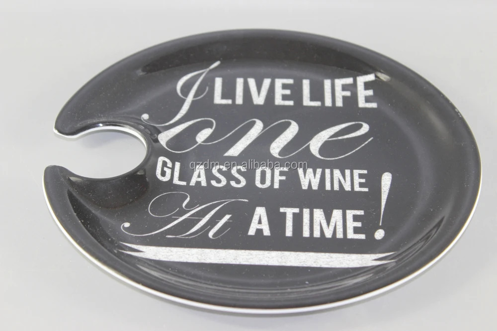 Plastic Melamine Cocktail Plate For America