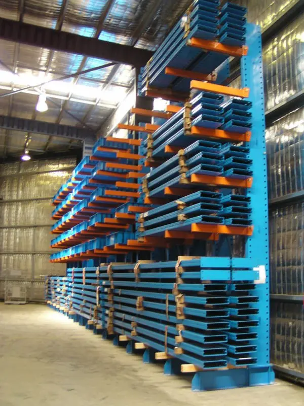 Personalizada almacén voladizo rack de tuberías fábrica estantes