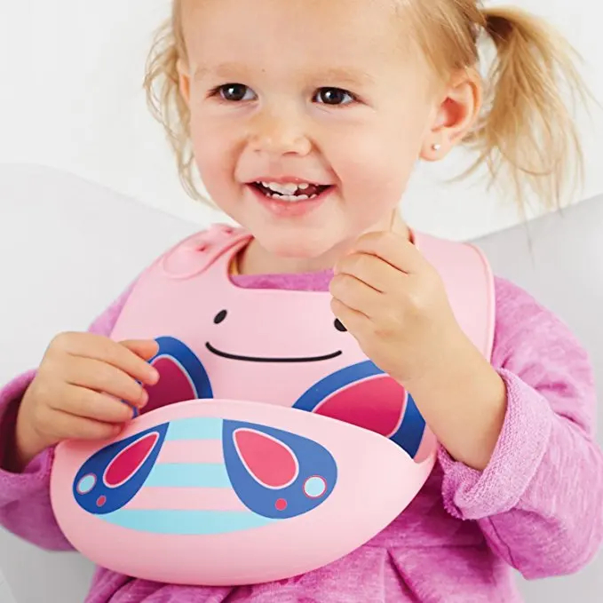 BPA-Free Waterproof Soft Durable and Easy to Clean Silicone Baby Bib