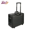 Modern Pilot Case with Two Silver Combination Locks Aluminum Document Case