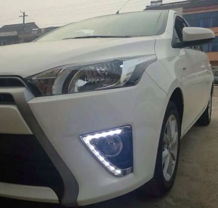 Car Styling Daytime Running Lights For Toyota Yaris Led Drl 2013 2014