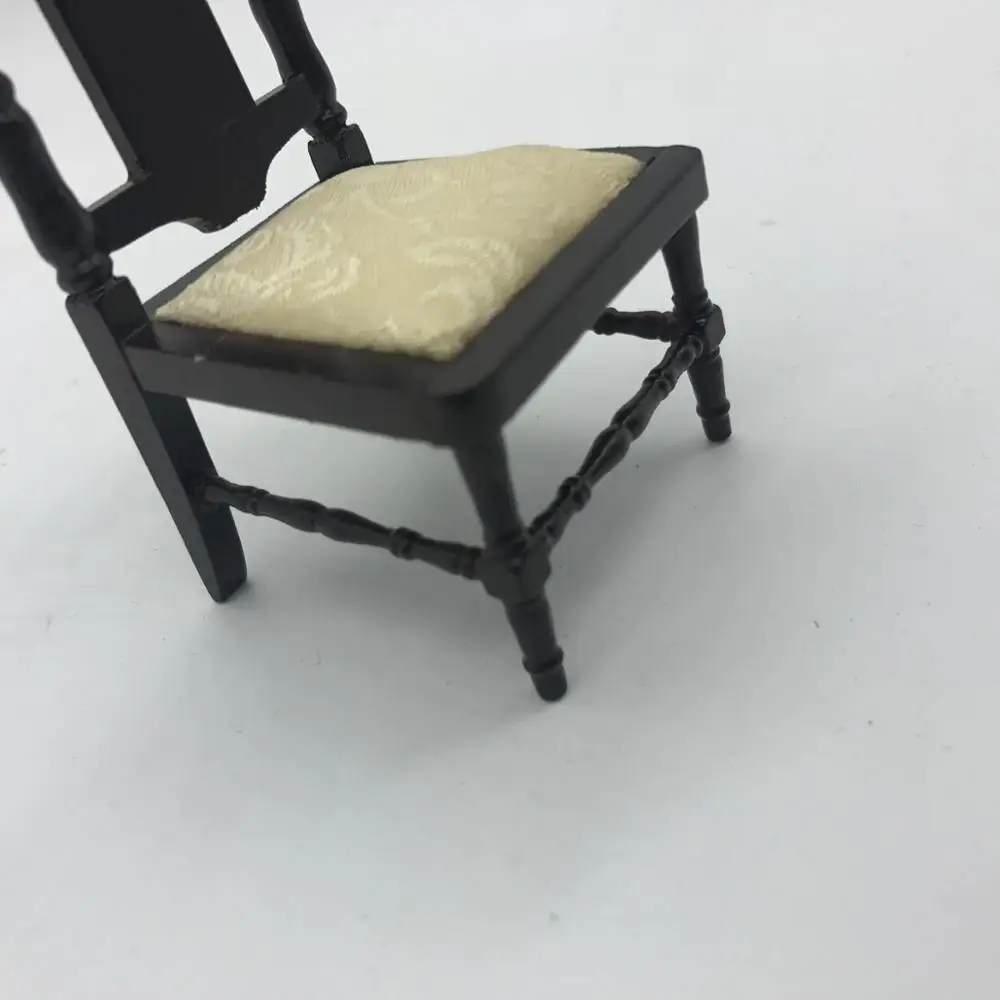 Diy 1/12 Dollhouse Miniature Wooden Furniture Chairs Buy Dollhouse