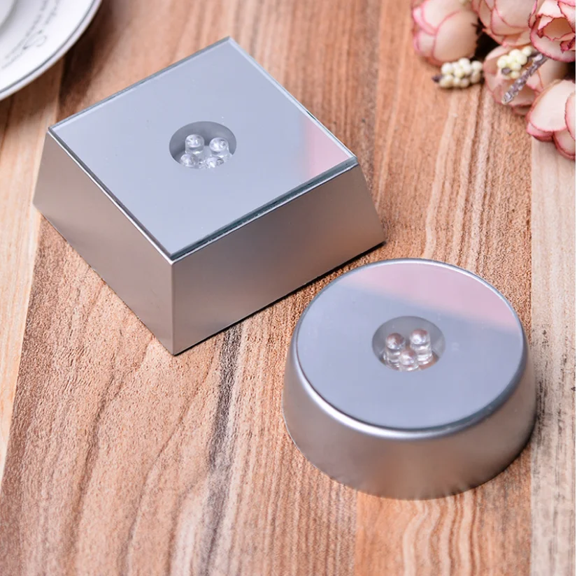 3d Crystal Led Light Bases For Crystals Battery Powered Led Light Base