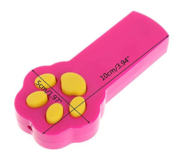 Pet Cat Dog Catch The Interactive LED Light Pointer Toy Stick Teaser Exercise Training Tool With Paw Prints Shape.jpg