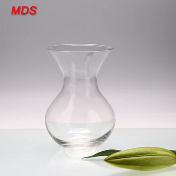 Round Glassware Color Small Glass Bud Fluted Vase Buy Color