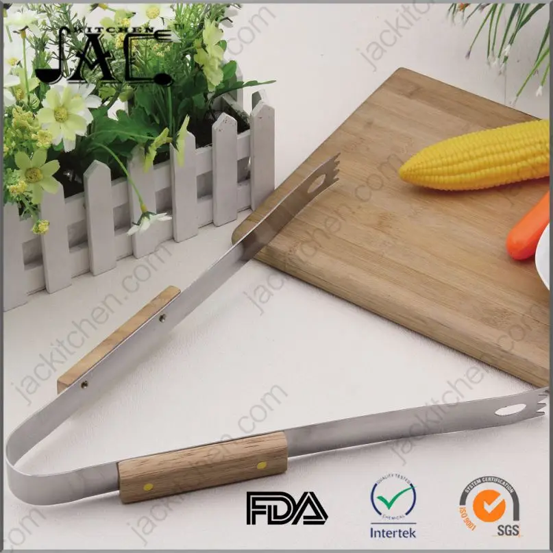 Manmade Stainless Steel Nylon Food Slicing Tongs