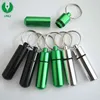 Promotion Travel Metal Storage box Medicine Case Jar Keyring Laser Logo Aluminum Mini Decorative Pill Box