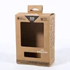 China supplier electronic product box for earphone mouse packaging etc box with clear pvc window