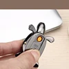 Financial management keyring cigarette electric lighter usb recharge Cheap white arc lighter