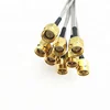 Semi rigid Coax Cable 0.086 Diameter 086 With Tin Plated Aluminum Tube Outer Conductor with sma male connector