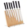 Magnetic Bamboo Knife Holder Wooden Knife Block Kitchen Counter Rack