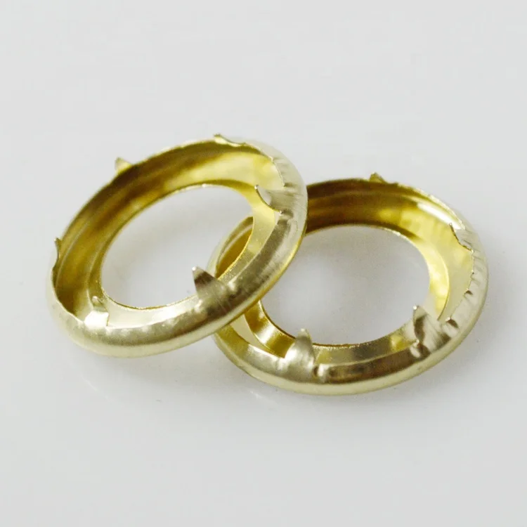  Nickle color 15mm round eylets brass eyelet and   washer