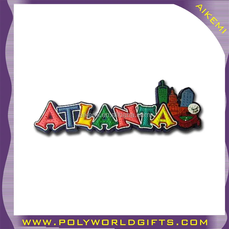 Tourist Souvenir World City Fridge Pvc Rubber Personalized