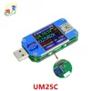 RD UM25C Type-C USB 2.0 Color LCD Display DC tester voltmeter ammeter current tester cable resistance voltage Meter