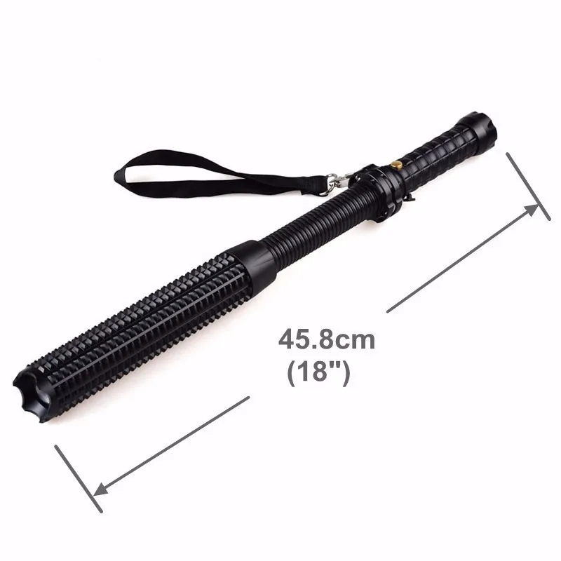 Self Defense Weapons Rechargeable Led Torch Light Expandable Baton
