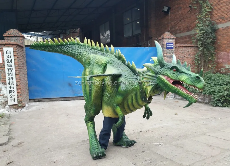 Custom Silicone Rubber Dragon Costume For Festival Artificial Dinosaur