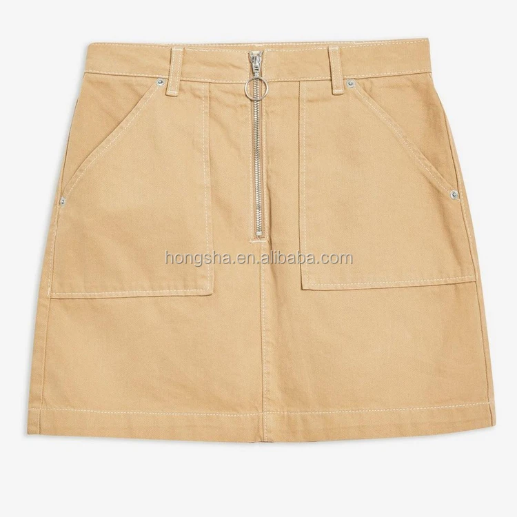 tan utility skirt