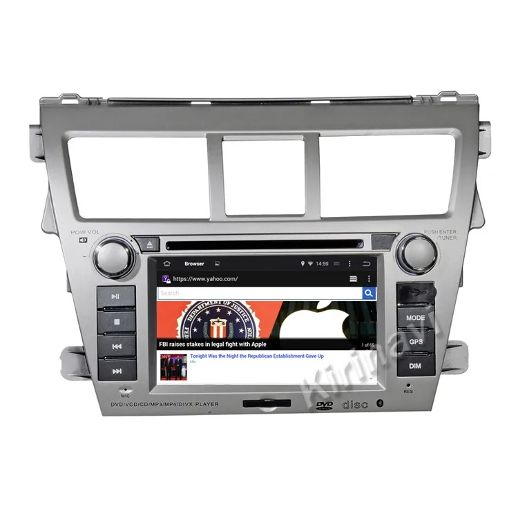 Kirinavi Wc-tv6081 Android 10.0汽车音频为toyota Vios 2007-2011 2  Din汽车dvd收音机播放器gps导航系统wifi 3g - Buy 适用于丰田 Vios 车载 Dvd 播放器，适用于丰田 Vios  的汽车音响，适用于丰田 Vios 汽车收音机的 Android Product on Alibaba.com