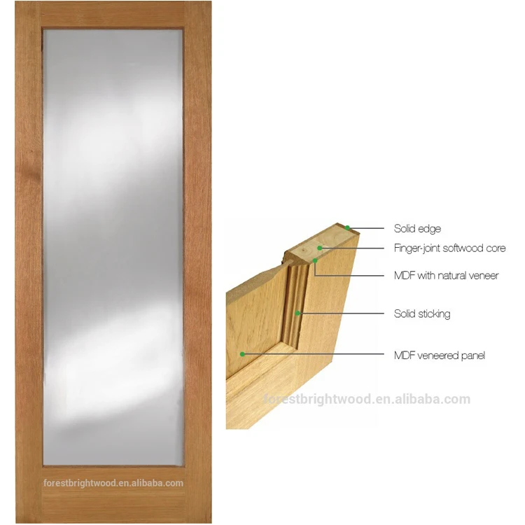 Nogal Negro / Bubinga / Madera Maciza De Cerezo Exterior Puerta Marrón