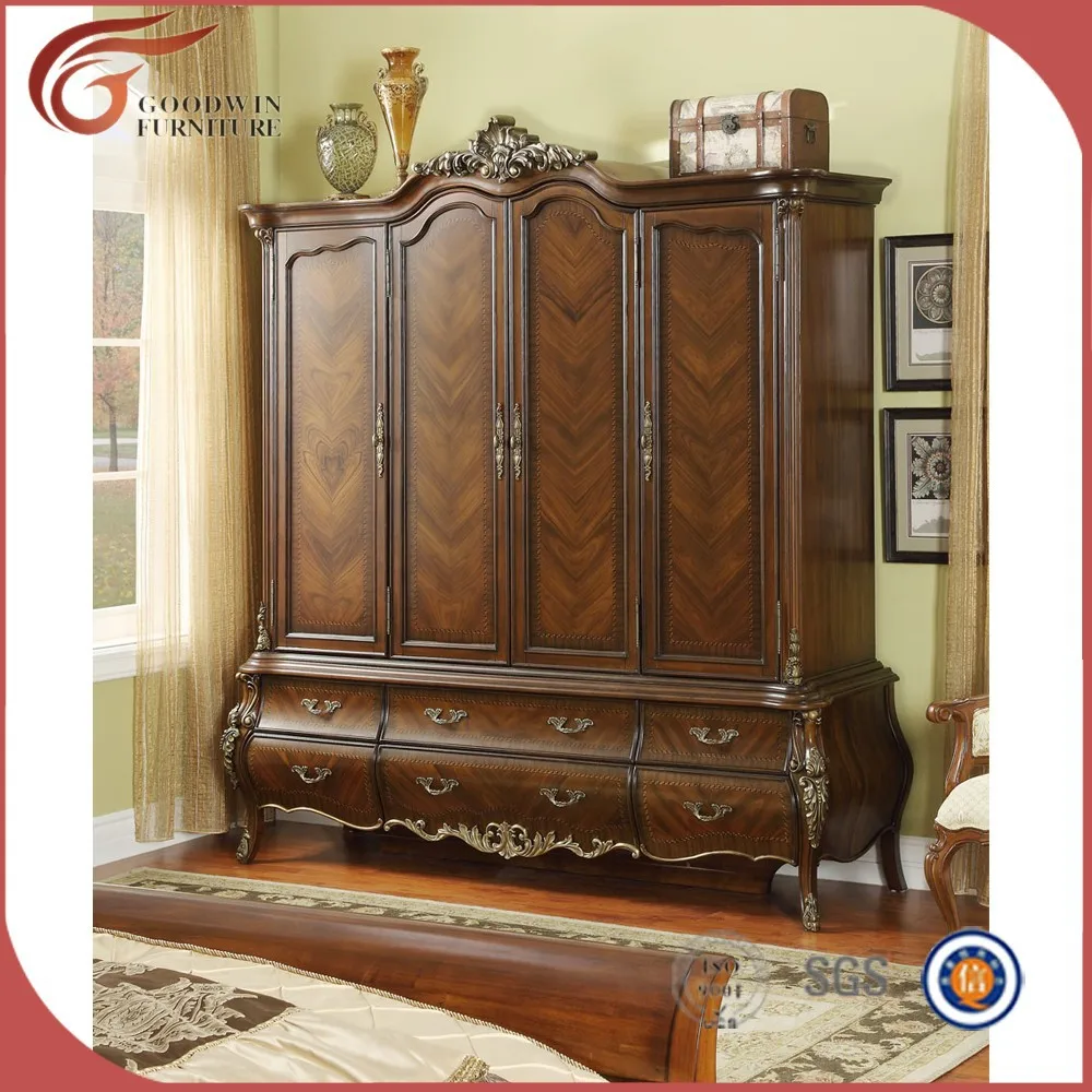 Malasia muebles de dormitorio de madera maciza WA152-Conjunto de