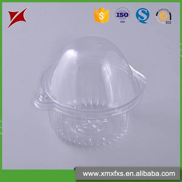 Small Clear Plastic Clamshell Cake Box Clear Hinged Plastic Square