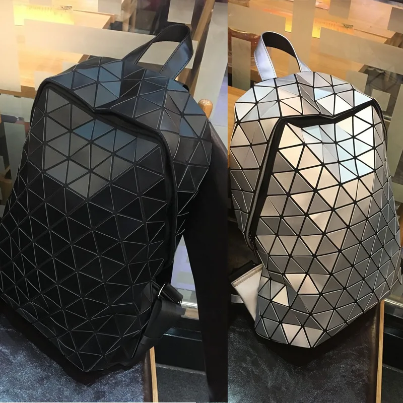 Geometric Bag Fashion Laptop Geometry Backpack Luminous Drawstring ...