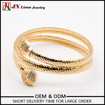 Jn5005 2017 Best Quality Diffe Types 18k Gold Plated Copper Jn5005 2017 Best Quality Diffe Types 18k Gold Plated Copper Adjule Bangle Snake Bracelet