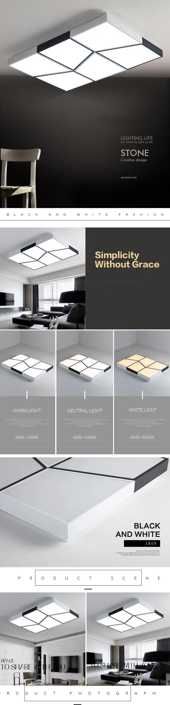 led recessed flush mount color changing led surface mounted round led acrylic ceiling light