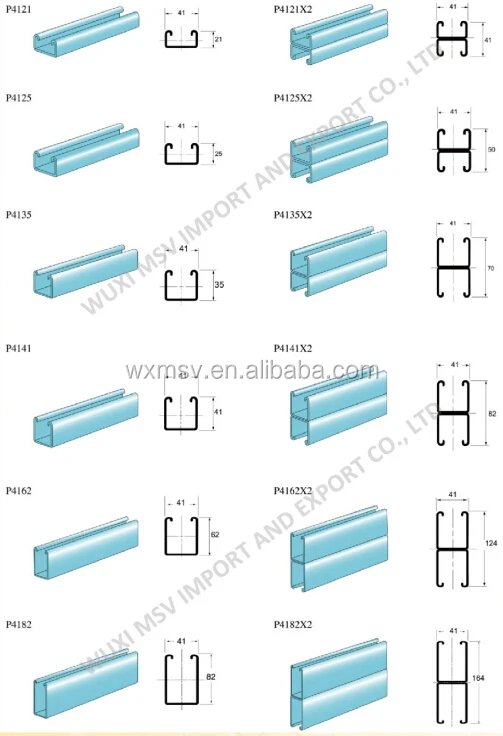 Aluminum C Channel Sizes In Mm