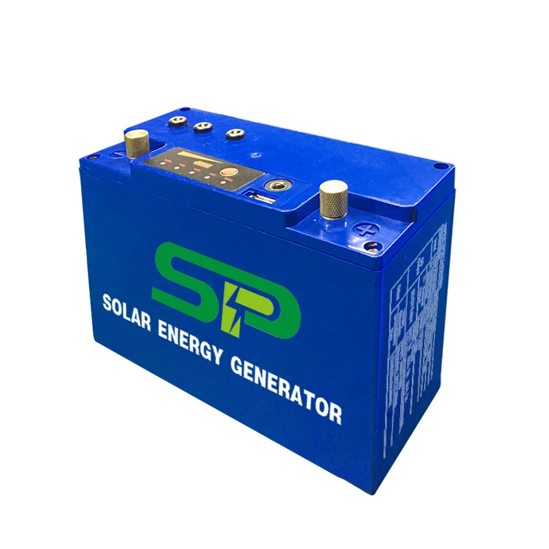 Solar Energy Battery Portable LiFePO4 Battery 5V USB 12V DC Output Solar Panel Input