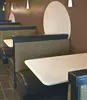 2014 new 4 person dining table and chair / fabric chairs with wheels / stock rattan chair