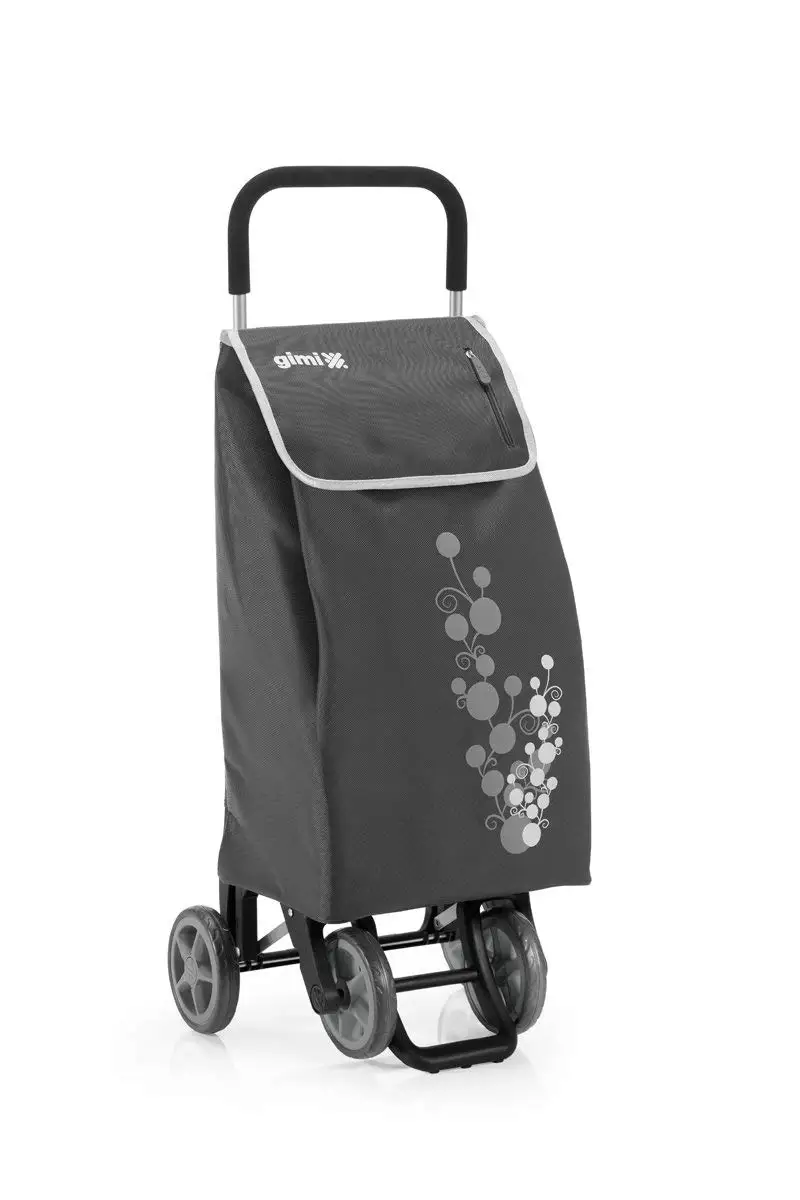 01 piece - 25 Kg loadable com-four® Folding shopping trolley for shopping and transport 