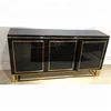 Modern Black High Gloss Top Decorative Console Table with Customization