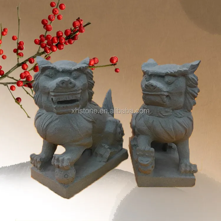 Desk And Bookshelf Ornamentation Little Stone Lion Sculpture With