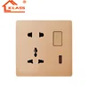 Universal Home Wall Outlet Electrical Socket Big Rocker Board Wall Light Electrical Switch