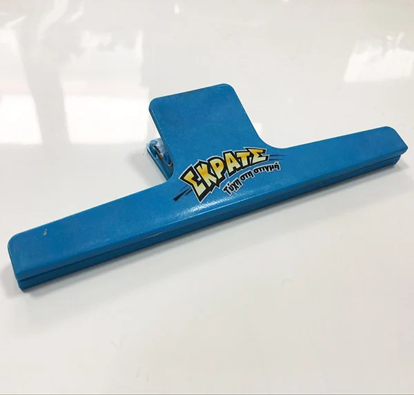 
PTSR-023 plastic 18CM length promotional LOGO customized magnetic pet clip 