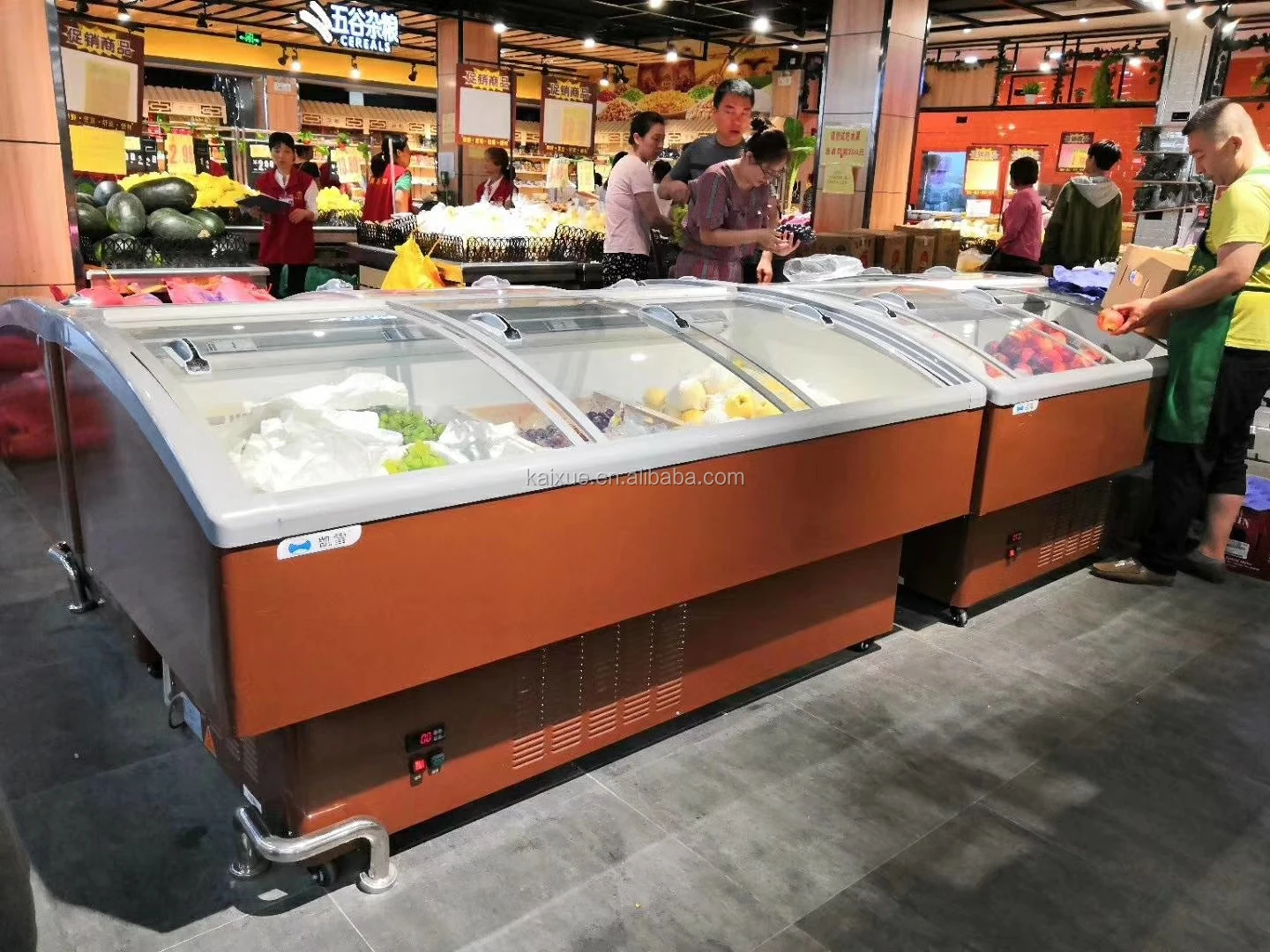 Convenience Store European Large Volume Deep Chest Freezer For Gorcery